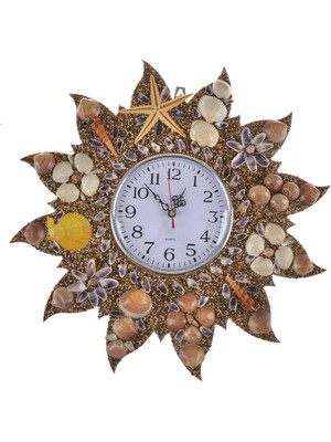 Renkli Duvar Saatleri,doğal Deniz Kabuklarından Quartz Marka Sessiz Mekanizma Yılbaşı Yeniyıl Hediy