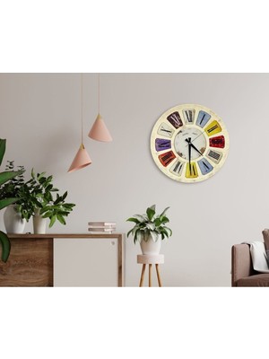 Home Retro Dekoratif 45CM Ahşap Duvar Saati-10
