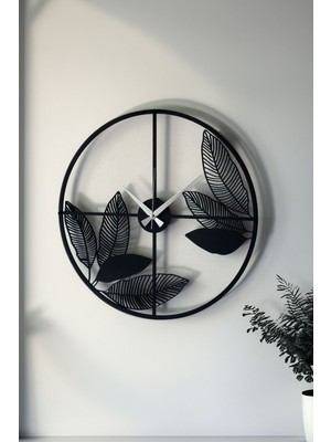 Dekoratif Yeni Modern Tejat Ahşap Duvar Saati 48 cm