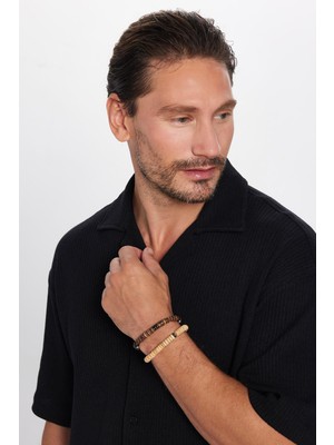 Erkek Relax Fit Rahat Kesim Örme Doku Kısa Kollu Apaş Yaka Siyah Gömlek