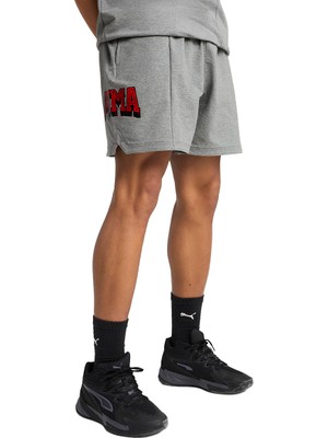 Puma Rival Rage Tech Erkek Gri Basketbol Şortu 68545102