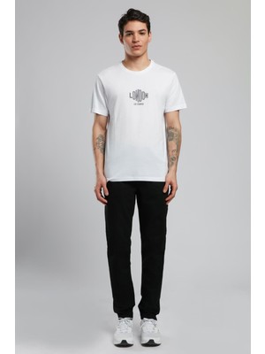 Lee Cooper Lev Erkek O Yaka T-Shirt Beyaz
