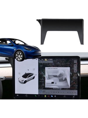 Tesla Model Y / Model 3 Ekran Arkasına Takılan Cep Telefonu Tutucusu, Siyah Renk