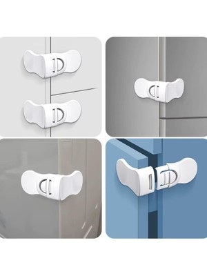 Jetfast 6 Adet Kapı Kolu Çocuk Koruyucu Kilit Kapı Dolap Güvenlik Kilidi Emniyet