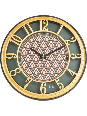 Hisar Zümrüt Duvar Saati - Renkli - 40 cm
