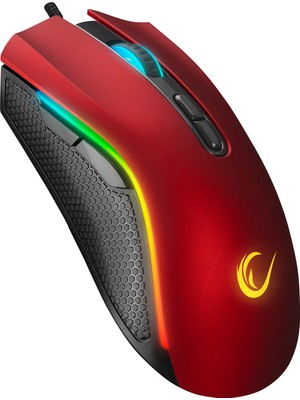 Rampage SMX-R44 V2 Makrolu Kırmızı 12800 Dpı Rgb Ledli 80 Million Huano Switch Gaming Oyuncu Mouse