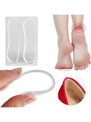 Jetfast Topuk Vurma Önleyici Topuklu Ayakkabı Topuk Yastığı Silikon Ayak Koruyucu 1 Çift