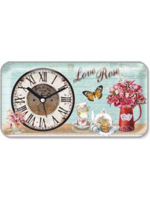 Retro Eskitme Magnetli Buzdolabı Saati