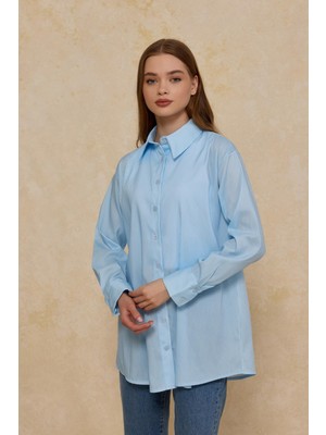 Merve Gültekin Çizgili Basic Poplin Gömlek