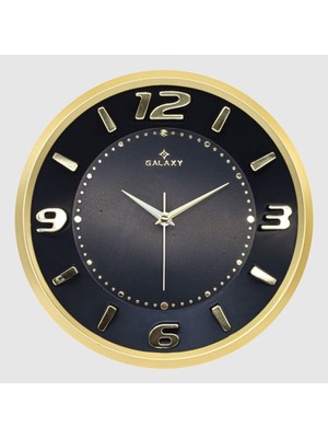 'iş-Sat' Büyük Boy Kabartma Rakamlı Salon ve Ofis Tipi Lüks Duvar Saati