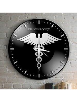 Kişiye Özel Mesleki Doktor Ahşap Duvar Saati - 8