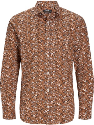 Jack & Jones Jack Jones Erkek Desenli Uzun Kol Gömlek 12260625