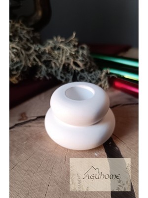 3 Adet Beton Halka Mumluk/şamdan (3 Adet)