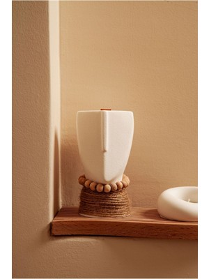 Soyut Yüz Figürlü Dekoratif Mum