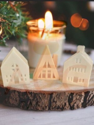 3'lü Ev Mumluk Dekoratif Mumluk Tealight Mumluk