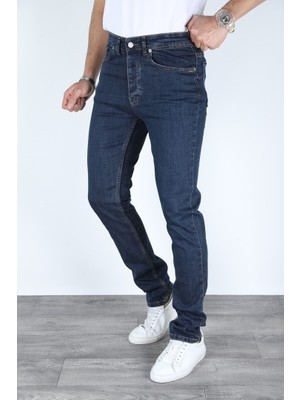Erkek Regular Fit Rahat Kesim Denim Mavi Jeans