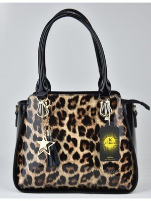 Leopar Desen Omuz Çantası