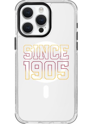 Galatasaray iPhone 15 Pro Max Uyumlu Galatasaray Since 1905 Magsafe Lisanslı Telefon Kılıfı