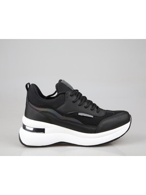 Marka Sesi 327 Siyah-Beyaz Kadın Sneakers