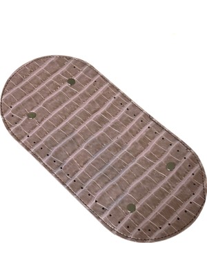 Rivetli Deri Çanta Tabanı Oval 12*25 cm