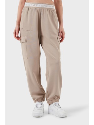 Ea7 Regular Fit Normal Bel Ribanalı Paça Logolu Jogger Pantolon Bayan Pantolon 7W000282 AF12501 U6155