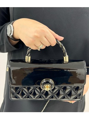 Krıste Bell 26463 Rugan Siyah Kadın Çanta