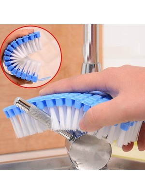 Jetfast Esnek Bükülebilir Lavabo Banyo Mutfak Klozet Fayans Temizlik Fırçası 1 Adet