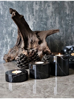 Alexander Black 3lü Set Mermer Mumluk