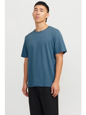 Jack & Jones Jjeorganıc Basıc Tee Ss O Mavi Erkek Kısa Kol T-Shirt