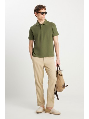 Wrangler Erkek Regular Fit Polo Yeşil Erkek Kısa Kol T-Shirt