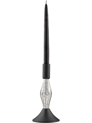 Enzo Mumluk Siyah Krom Süs