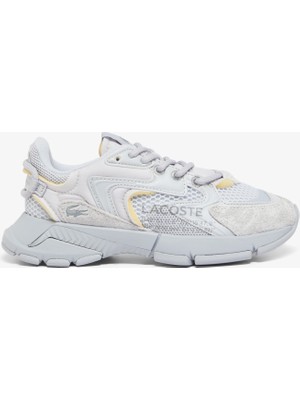 Lacoste L003 Neo Kadın Sneaker Gri Kauçuk Tabanlı Düz Topuk 39,5 Beden Modern Tasarım