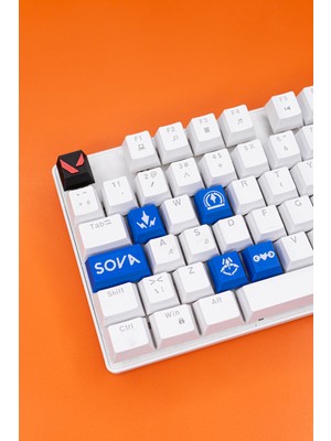 Makerpax Valorant Sova Keycaps, Q-E-X-C Mekanik Klavye Tuşu