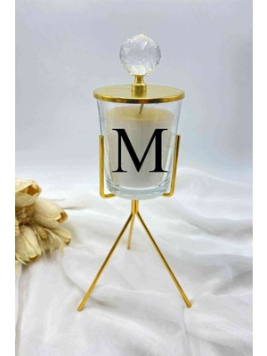 Lüks M Harfli Mumluk Gerçek Mum