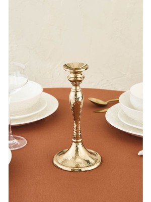 Rena New Year Yılbaşı Şamdan Gold 22  cm