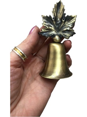 Asma Yapraklı Metal Çan Mum Söndürücü-Eskitme