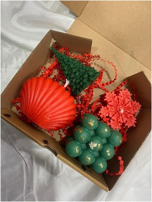 Mum Seti Hediye Set 4 Adet Mum Hediye Paketi