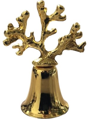 Mercan Tepeli Metal Çan Mum Söndürücü-Gold