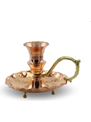 Bakır Şamdan Mumluk Şinanay