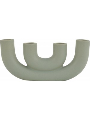 Martina 4'lü Dekoratif Şamdan Su Yeşili