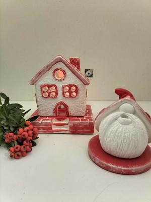 Teknotrust Yılbaşı Özel Konsept Ev Mumluk+Gnome Tütsülük Set