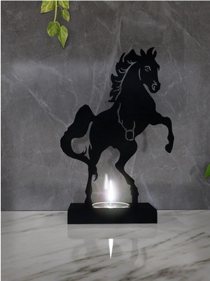 At Tekli Metal Mumluk - Siyah