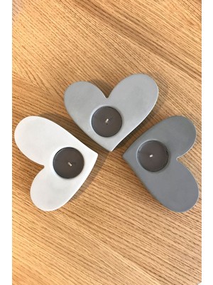 Teknotrust 3'lü Kalp Tealight Mumluk Set