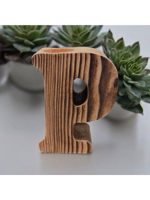 Kişiye Özel Harf Mumluk-P Harfi