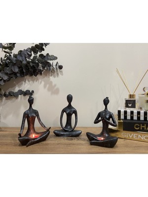 Yogacı Mumluk Set Silver