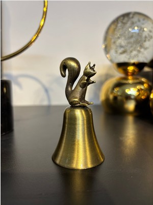 Sincaplı Çan Mum Söndürücü-Bronz (Antik)