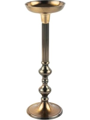 Gold Çizgili Şamdan 13 x 40 cm