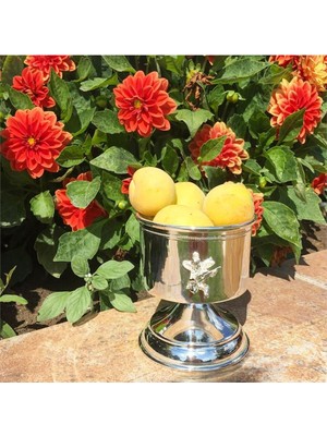 Melekli Ayaklı Mumluk Vazo Çerezlik Lokumluk