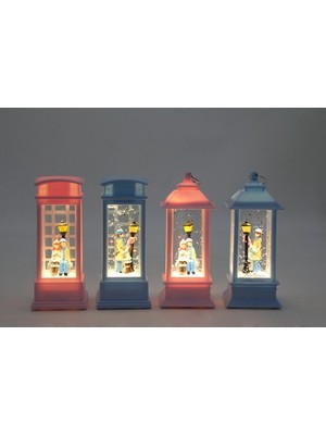 Büro Ev Ofis Dekoru Için Kış Masalı Işıklı Kar Küresi