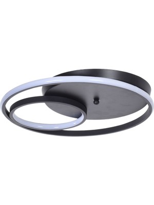 Teknotrust Dori Modern Tasarım Yatak Odası - Salon - Mutfak Renk Beyaz Ledli 2 Li LED Avize